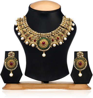 74% OFF on Zaveri Pearls Alloy Jewel Set(Multicolor)