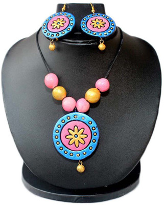 Sudha Creations Terracotta Jewel Set(Multicolor)