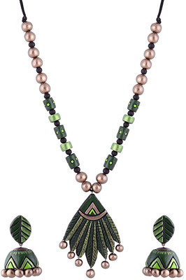 

Sudha Creations Terracotta Jewel Set(Multicolor)