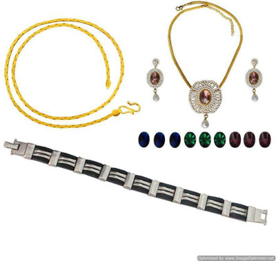 

Rich & Famous Alloy Jewel Set(Multicolor)