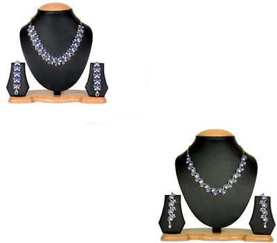

Rashi Jewellery Alloy Jewel Set(Blue)