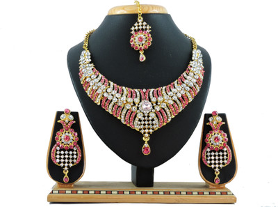

Vatsalya Creation Alloy Jewel Set(Pink)
