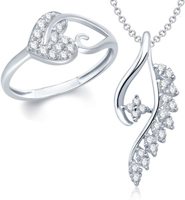 

Meenaz Alloy Jewel Set(Silver)