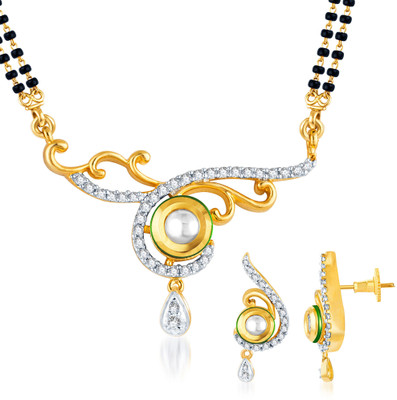 Sukkhi Alloy Jewel Set(White, Gold)