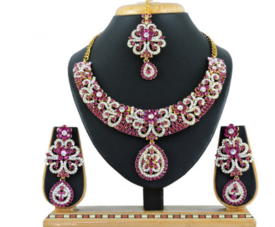 

Vatsalya Creation Alloy Jewel Set(Pink)