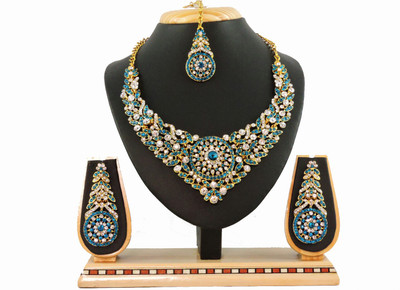 

Vatsalya Creation Zinc Jewel Set(Turquoise)