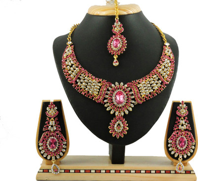 

Vatsalya Creation Alloy Jewel Set(Pink)