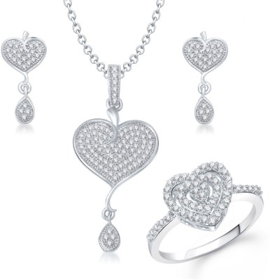 

Meenaz Alloy Jewel Set(Silver)