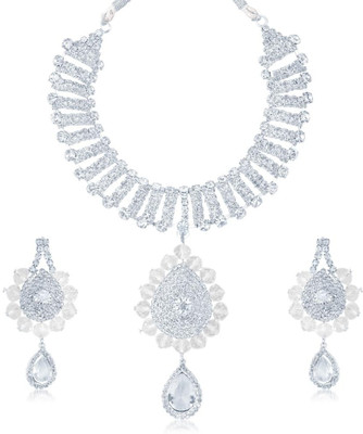 

Sukkhi Zinc Jewel Set(White)