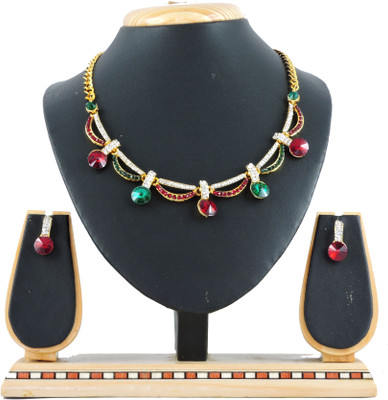 

Vatsalya Creation Alloy Jewel Set(Maroon, Green)