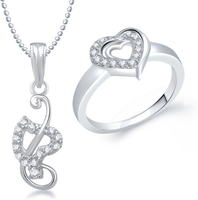 

Meenaz Alloy Jewel Set(Silver)