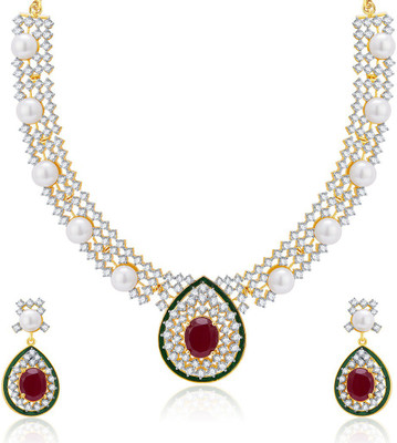 

Sukkhi Alloy Jewel Set(Gold, White)
