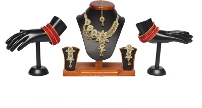 Royal Jewellers Alloy Gold-plated Gold Jewellery Set(Pack of 1)