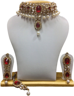 Shining Diva Alloy Jewel Set(Maroon) Shining Diva Alloy Jewel Set(Maroon)