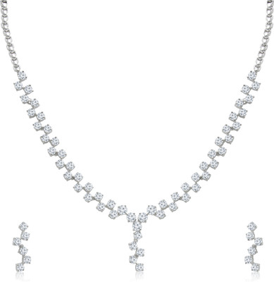

VK Jewels Alloy Jewel Set(Silver)