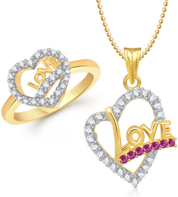 Meenaz Alloy Jewel Set(White)