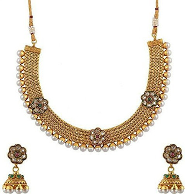 

You Bella Alloy Jewel Set(Gold)