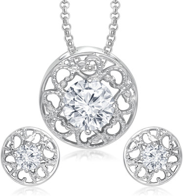 

Meenaz Alloy Jewel Set(White)