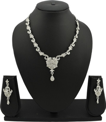 

High Trendz Alloy Jewel Set(Silver)