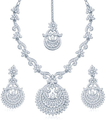 

Sukkhi Zinc Jewel Set(White)