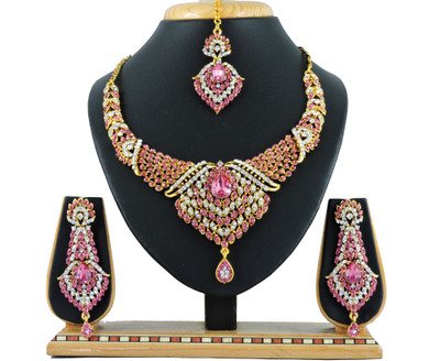 

Vatsalya Creation Alloy Jewel Set(Pink)