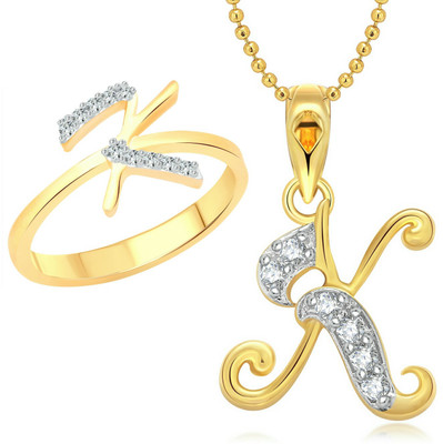 VIGHNAHARTA Alloy Gold-plated Yellow, Gold Jewellery Set(Pack of 1)