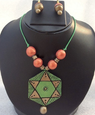 

Sudha Creations Terracotta Jewel Set(Multicolor)
