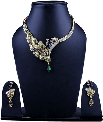 Shining Diva Alloy Multicolor Jewellery Set(Pack of 1)