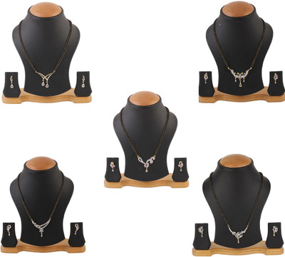ZENEME Alloy Gold Jewellery Set(Pack of 1)