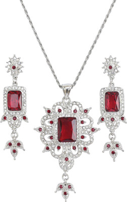 72% OFF on Touchstone Metal Jewel Set(Silver)