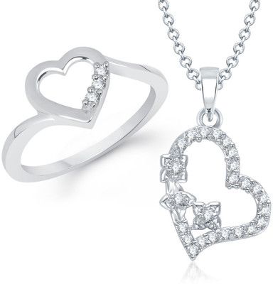 

Meenaz Alloy Jewel Set(Silver)