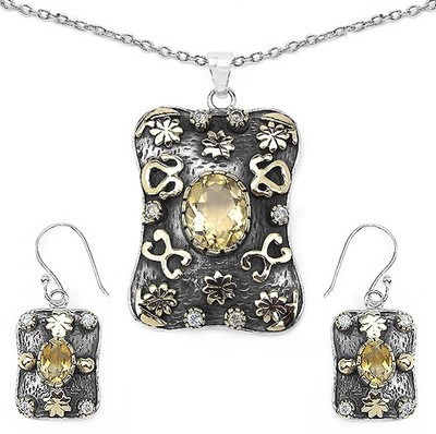 

Johareez Silver Jewel Set(Yellow)