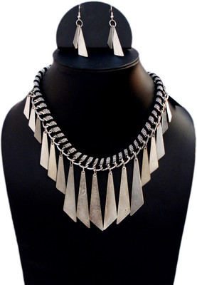 74% OFF on VR Designers Fabric, Metal Jewel Set(Black, Silver) 74% OFF on VR Designers Fabric, Metal Jewel Set(Black, Silver)