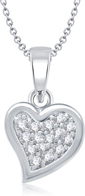 84% OFF on VK Jewels heart shape diamond couple Classic Heart Rhodium Plated for Women & Girls Cubic Zirconia Alloy Pendant 84% OFF on VK Jewels heart shape diamond couple Classic Heart Rhodium Plated for Women & Girls Cubic Zirconia Alloy Pendant