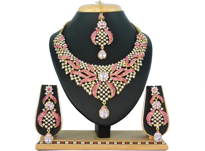 

Vatsalya Creation Alloy Jewel Set(Pink)