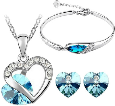 64% OFF on Cyan Alloy Jewel Set(Blue) 64% OFF on Cyan Alloy Jewel Set(Blue)