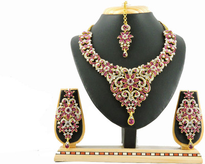 

Vatsalya Creation Zinc Jewel Set(Pink)