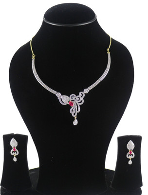 

You Bella Alloy Jewel Set(Red)