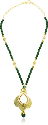 

Kshitij Jewels Alloy Jewel Set(Green, Gold)