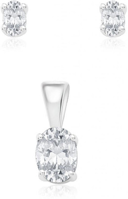 TARAASH Sterling Silver White Jewellery Set(Pack of 1)