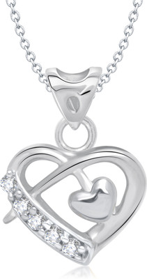 87% OFF on Vina Fashion Jewellery Rhodium Alloy Pendant