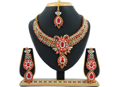 

Vatsalya Creation Alloy Jewel Set(Red)