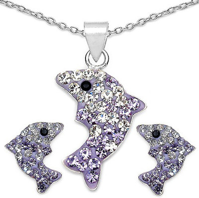 

Johareez Sterling Silver Jewel Set(Purple)
