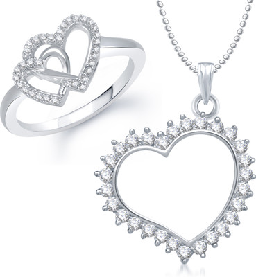 

Meenaz Alloy Jewel Set(Silver)