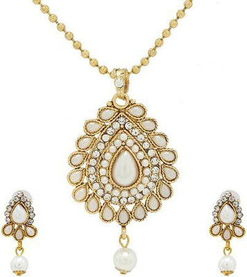 Luxor Alloy Jewel Set(White, Gold) available at flipkart for Rs.369