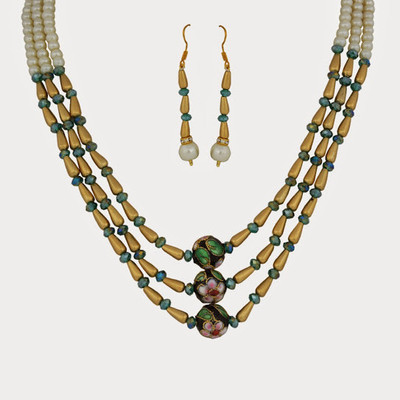 

Nisa Pearls & Jewellery Alloy Jewel Set(White, Yellow, Blue)