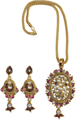 

Taj Pearl Alloy Jewel Set(Multicolor)