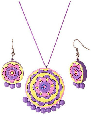 

Sudha Creations Terracotta Jewel Set(Multicolor)