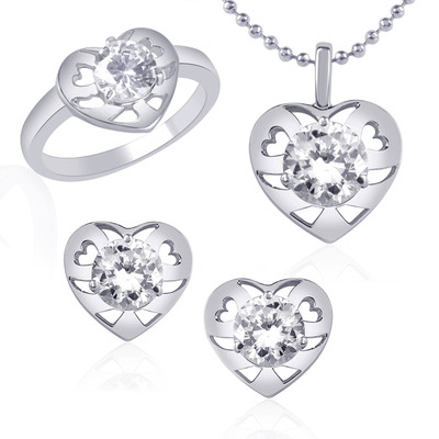 

VK Jewels Alloy Jewel Set(Silver)