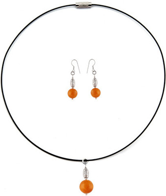 

Pearlz Ocean Alloy Jewel Set(Orange)